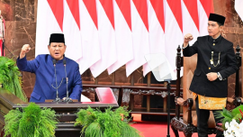 Pasangan Jenderal TNI (Purn) Prabowo Subianto dan Gibran Rakabuming Raka secara resmi mengemban tugas sebagai Presiden dan Wakil Presiden Republik Indonesia masa jabatan 2024-2029 pada Minggu, 20 Oktober 2024.